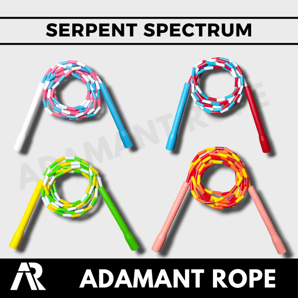 [ADAMANT ROPE] 1X1X1 Variation Beaded Rope Short Handle Long Handle Jump Rope Skipping Lompat Tali