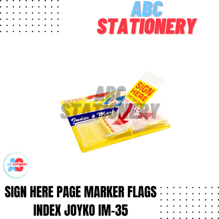 

Sign here page marker flags index Joyko IM-35 (50 lmbr)