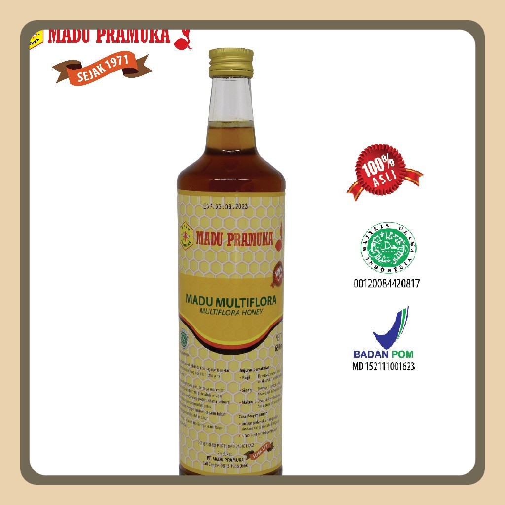 

Madu Multiflora 650 Ml Antioksidan Alami Halal