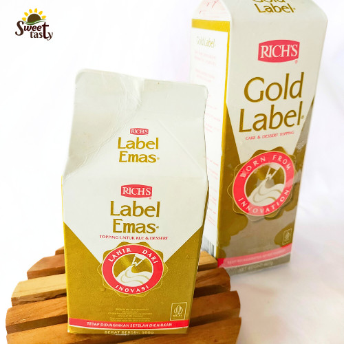 

NEW Rich's Gold Label Whip Topping Cream - Whipping Cream Label Emas 907 gram PREMIUM