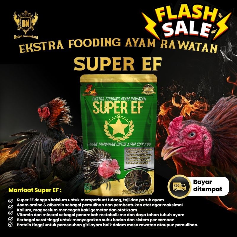 Vitamin Ayam Adu Tarung Cepat Extra fooding aduan SUPER EF stamina otot nafas tenaga nafsu makan mak