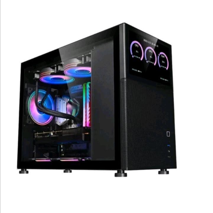 Digital Alliance AMP Case - Micro ATX With LED Display - Black