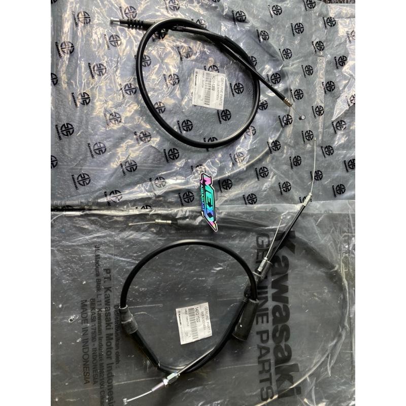 KABEL GAS KABEL KOPLING PANJANG FULSET NINJA SS UNTUK UPGRED NINJA R NINJA M NINJA L NINJA J ORIGINA