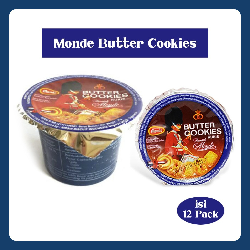 

Biskuit monde butter cookies pack 12x27gr