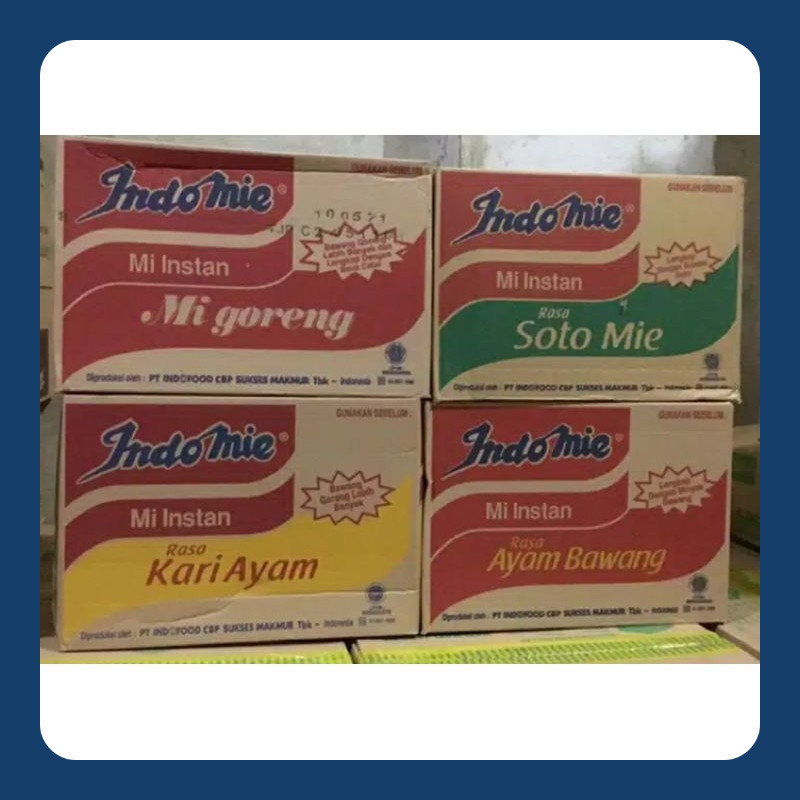 

Indomie Goreng /Soto /Ayam Bawang /Kari per dus isi 40 pcs BISA MIX