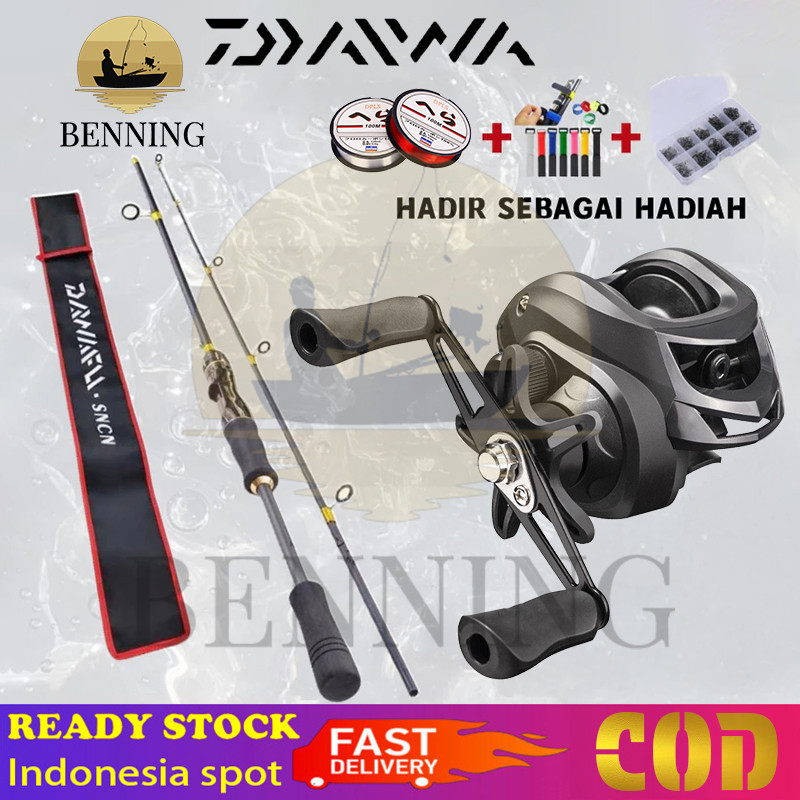 # Beli 1 Dapat 7 #  Joran Pancing Full Set 1.8M 10LB 7.2:1 Joran BC Set Reel BC Joran UL Carbon Panc