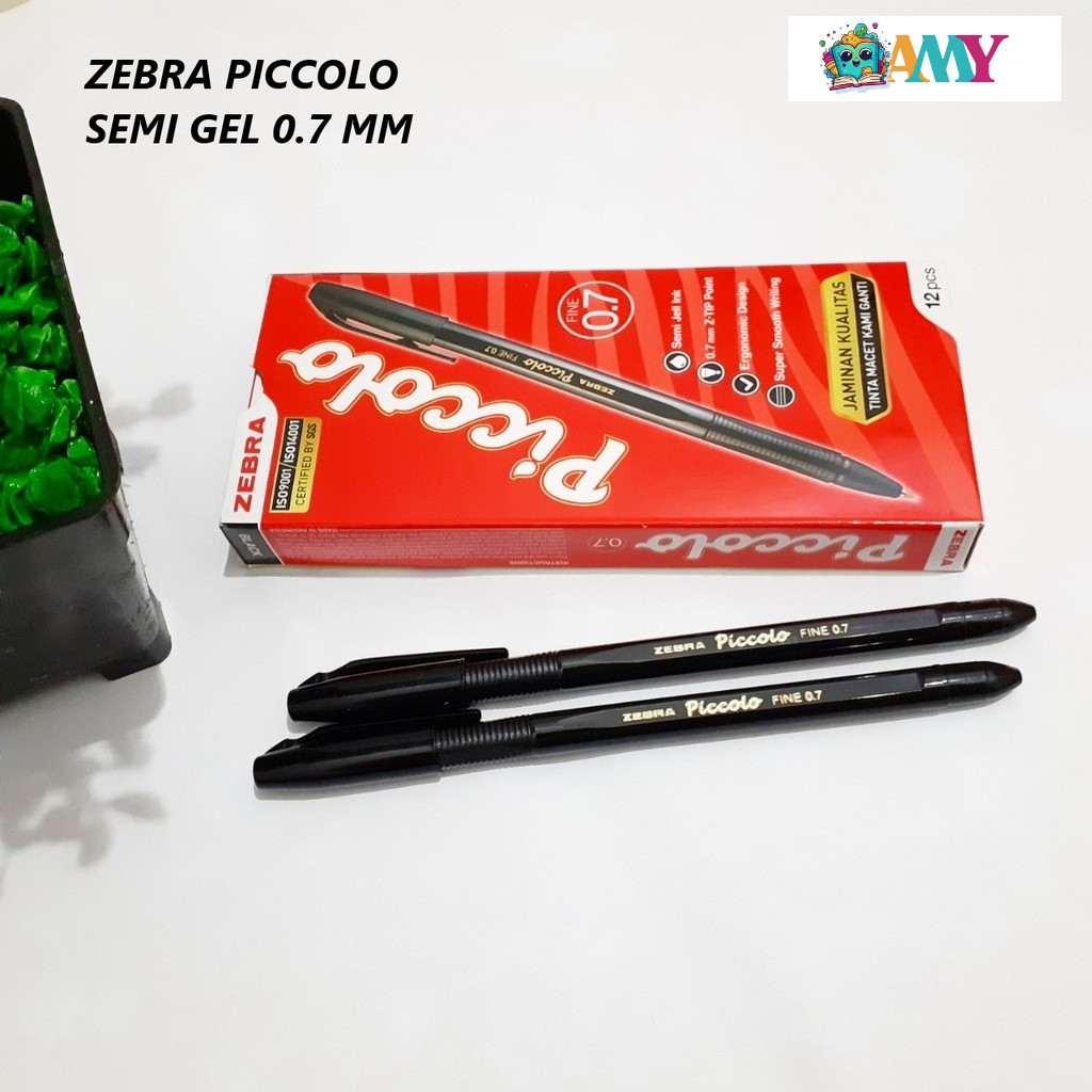 

ZEBRA BALLPOINT PICCOLO SEMI GEL 0.7 BLACK AMY STASIONARY