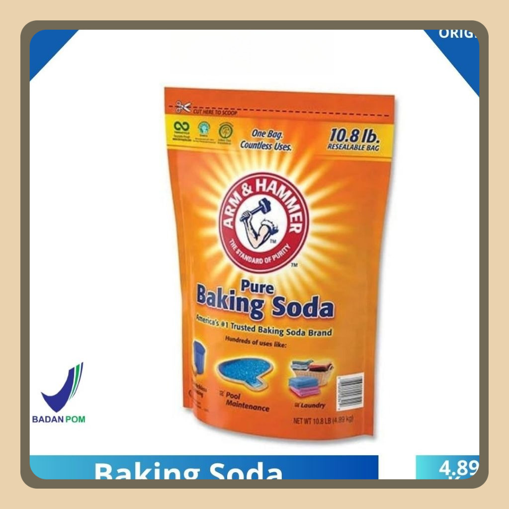 

BAKING SODA MERK ARM & HAMMER BAKING SODA 4.89 KG MADE IN USA 4.89KG 4.89kg