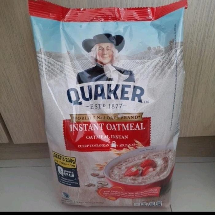 

Quaker Oats Instant 1.2kg Gandum