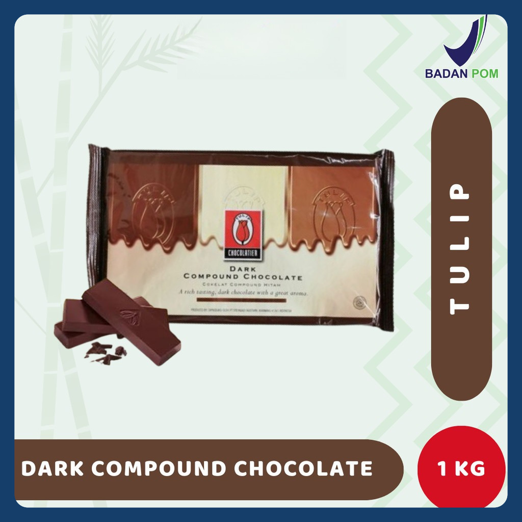

Coklat tulip dark chocolate compound | cokelat batang murah 1 kg HALAL