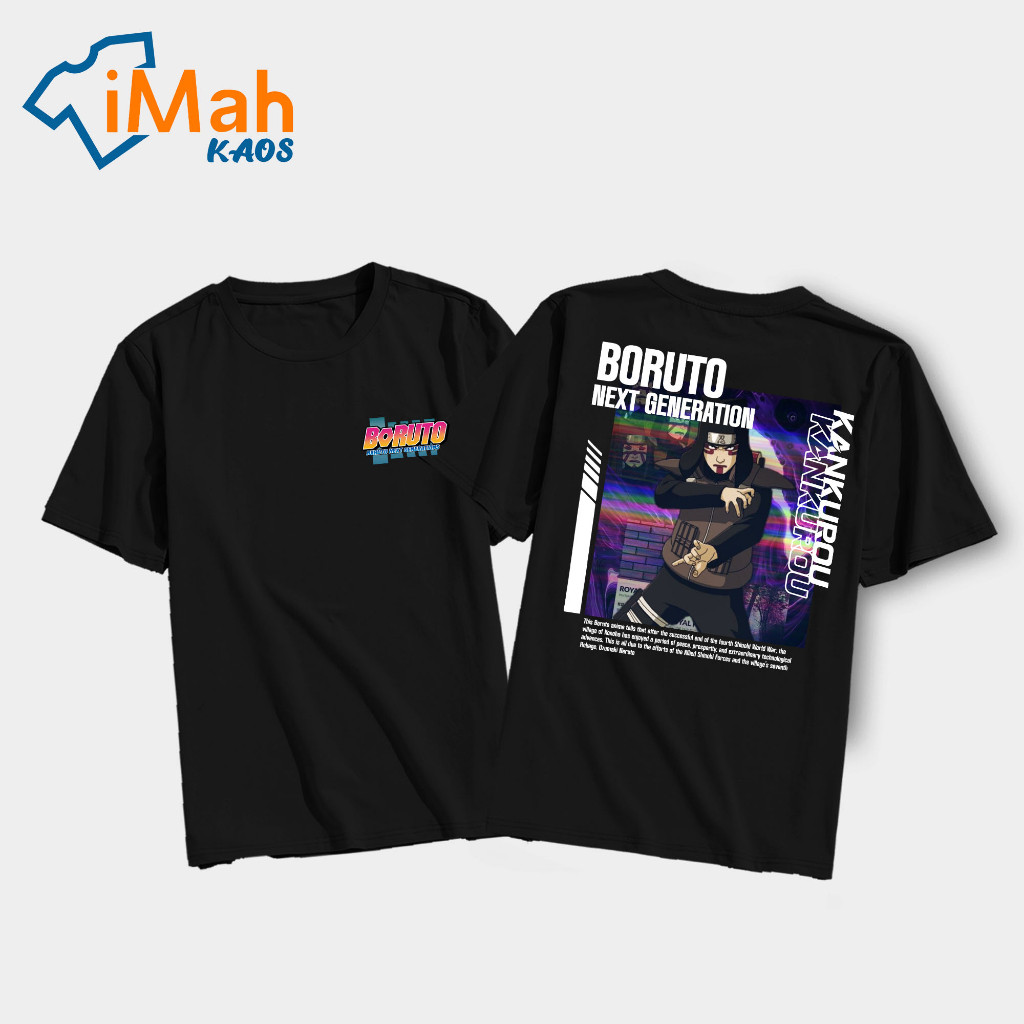 Housemith - KAOS ANIME BORUTO [ Kankurou ] - Kaos Anime BORUTO Pria & Wanita | Kaos Distro Japan | K