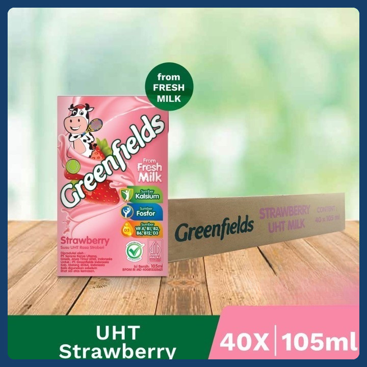 

Greenfields UHT Strawberry 105 mL x 1 Karton