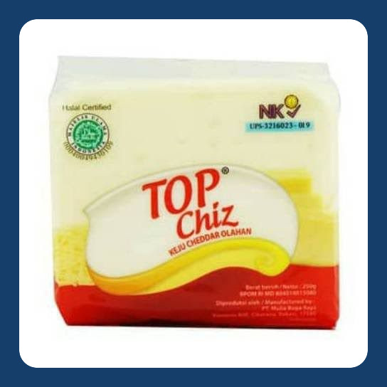 

Keju Top Chiz Kemasan 250gr