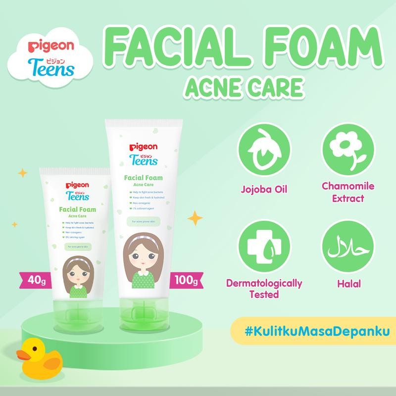 

PIGEON TEENS FACIAL FOAM ACNE CARE 100ML| Kulit Berjerawat | Sabun Cuci Muka Remaja | Pembersih Muka Remaja