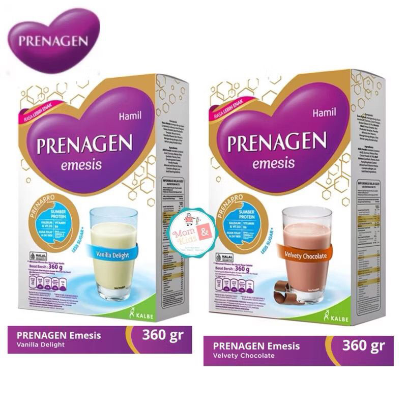 PRENAGEN EMESIS VANILA COKLAT 360 GR | SUSU IBU HAMIL TRIMESTER AWAL (0-3 BULAN)
