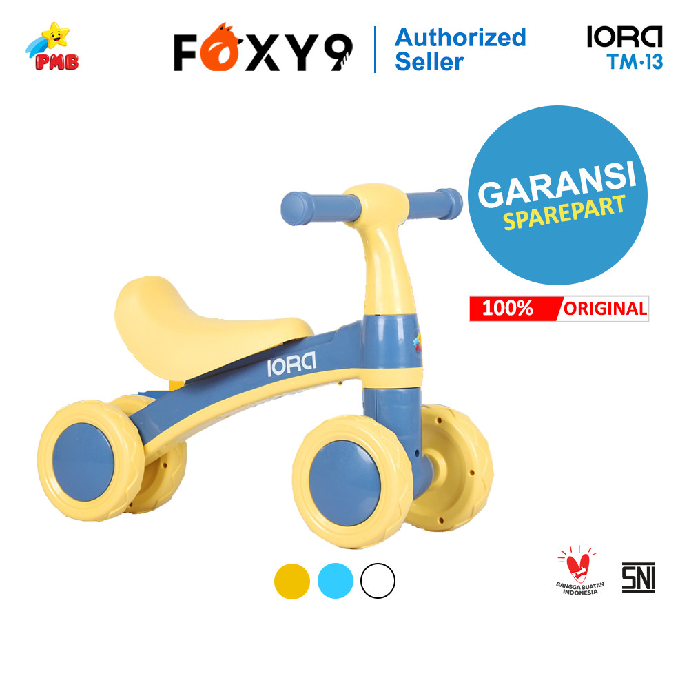 Balance Bike Sepeda Anak Roda Empat Mainan Anak Dorong Roda 4 PMB TM13