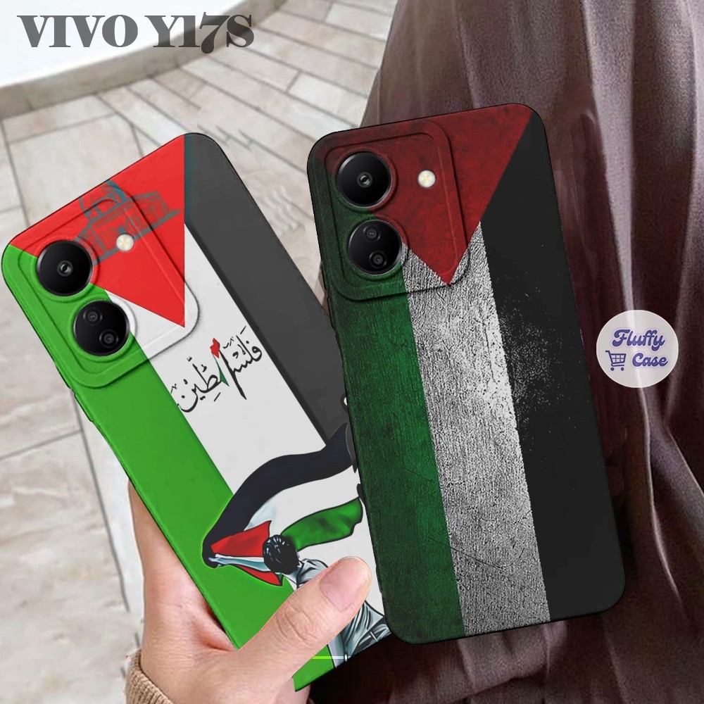 Softcase Hp VIVO Y17S /Y03/Y12/Y12S/Y28/Y21S/Y33S Motif Palestina Hits Trendy Kekinian - Case Hp - C