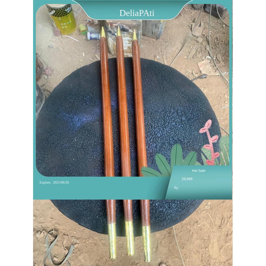 deder keris dari kayu jati panjang 1 meter gratis tunjung ulir utuh lurus finishingan gratis stel bk