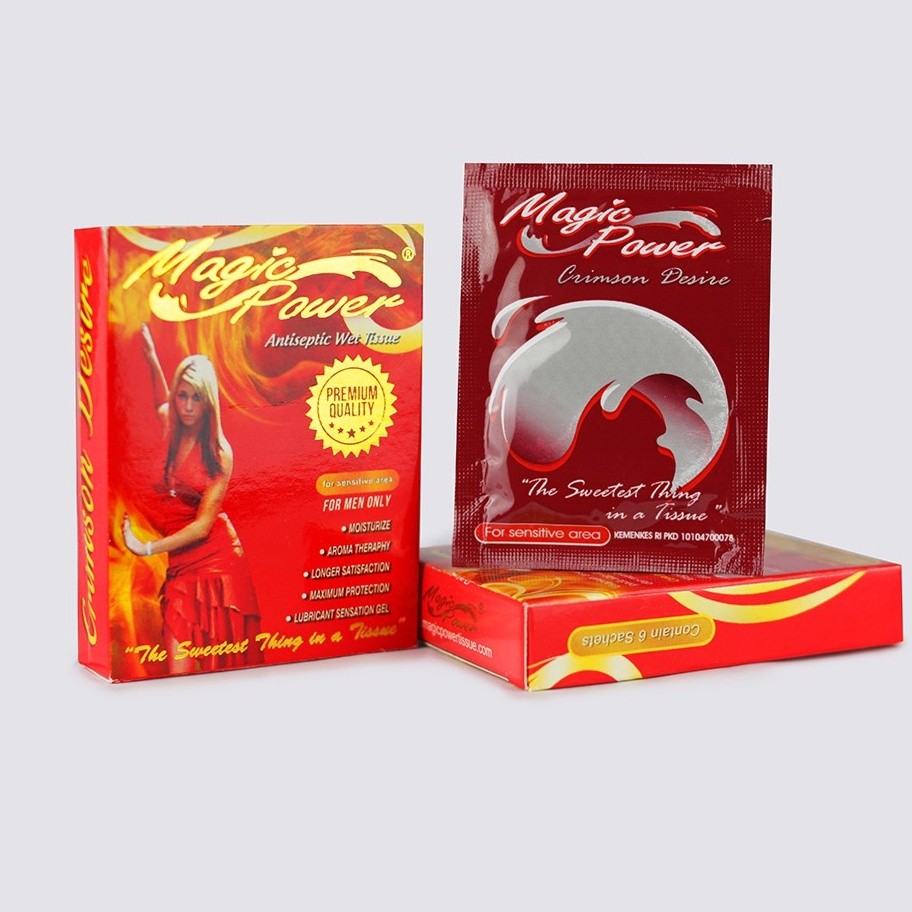 [Whispers] Tisu Magic / Magic Power Tissue Man 1 Pack Isi 6 / Tissue Magic Merah / Tissue Magic