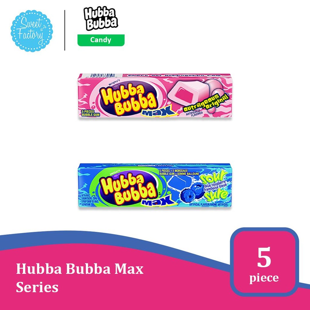

Hubba Bubba Max Series - Permen Karet 5 Pieces (2 Varian Rasa)
