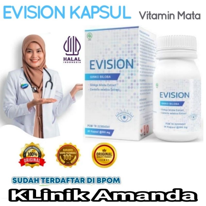 Obat Evision Asli RESMI Vitamin Mata Ampuh Menormalkan Penglihatan Mata Rabun Mata Minus Jadi Berkur