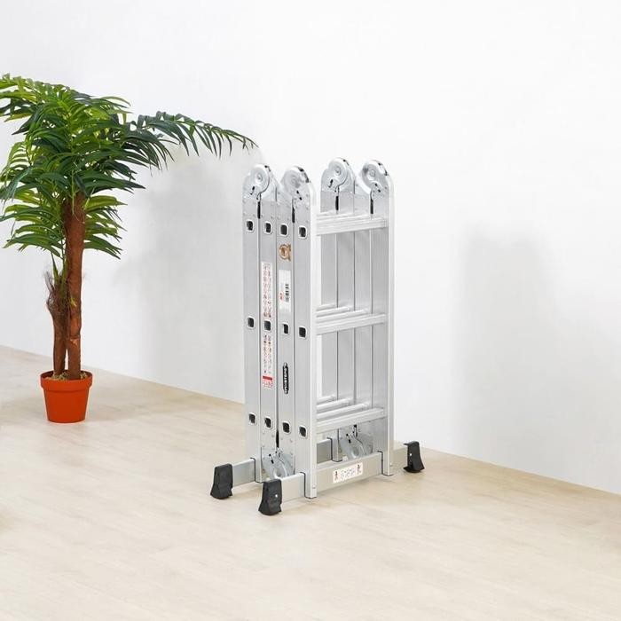 Tangga Lipat Aluminium KRISBOW 4 Meter Tangga Multifungsi Anti Selip