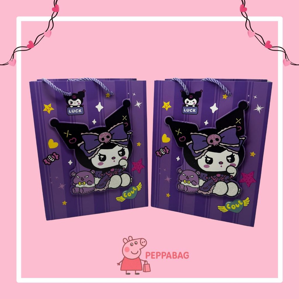 

Paper Bag Gift Cute / Paperbag Hadiah Karakter / Te Amo / Happybirthday - ES0478