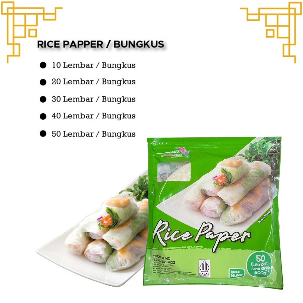 

[ BELI 3 GRATIS 1] Rice Paper 500gr/ Banh Trang High Quality Rice Paper / Kulit Lumpia Vietnam Rice Paper / rice roll spring roll 500g