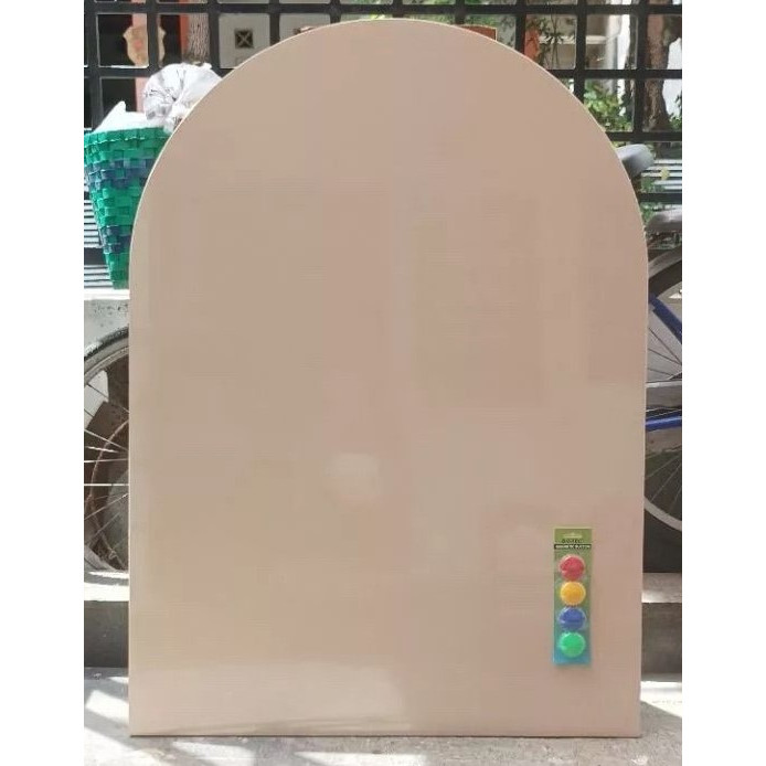 

Papan tulis anak | mainan edukasi | half-round borderless magnetic board - [Medium]