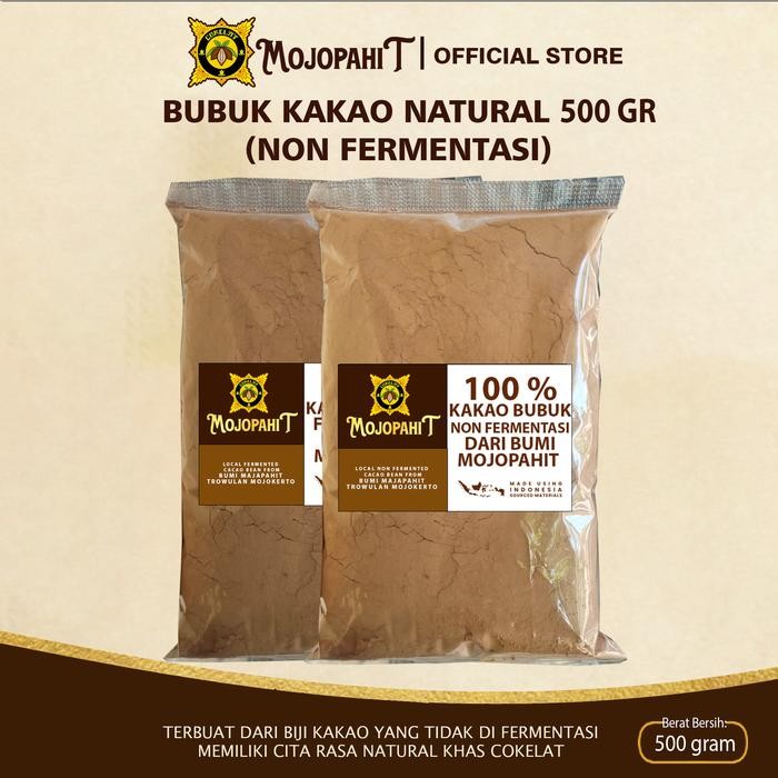 

Cokelat Mojopahit I Bubuk Kakao dari Biji Non Fermentasi - 500 gram