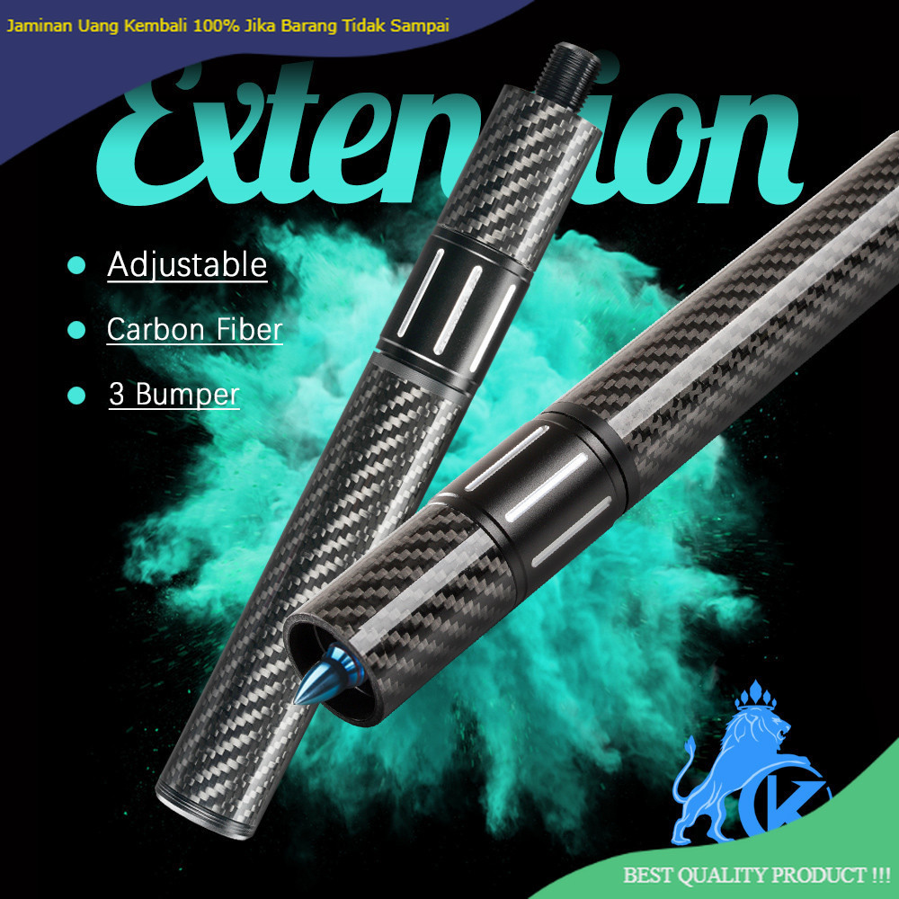 Carbon Fiber Billiards Extension Bumper, Extendable Stick, Billiard Accessories for Mezz Predator, K