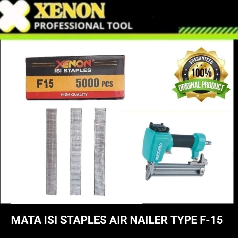

Xenon Refill / isi mata staples air nailer 5000pcs/kotak F-15RUSTY