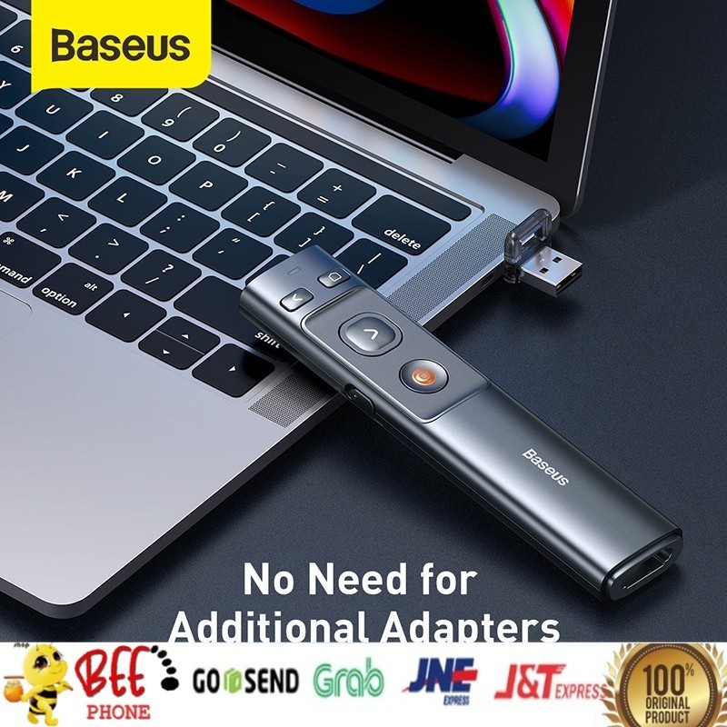 BASEUS WIRELESS PRESENTER POINTER PEN REMOTE CONTROL LASER POINTER PEN