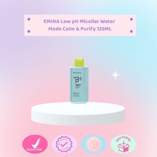 EMINA Low pH Micellar Water Made Calm & Purify 125ml Gentle-Makeup Remover-Double Cleansing