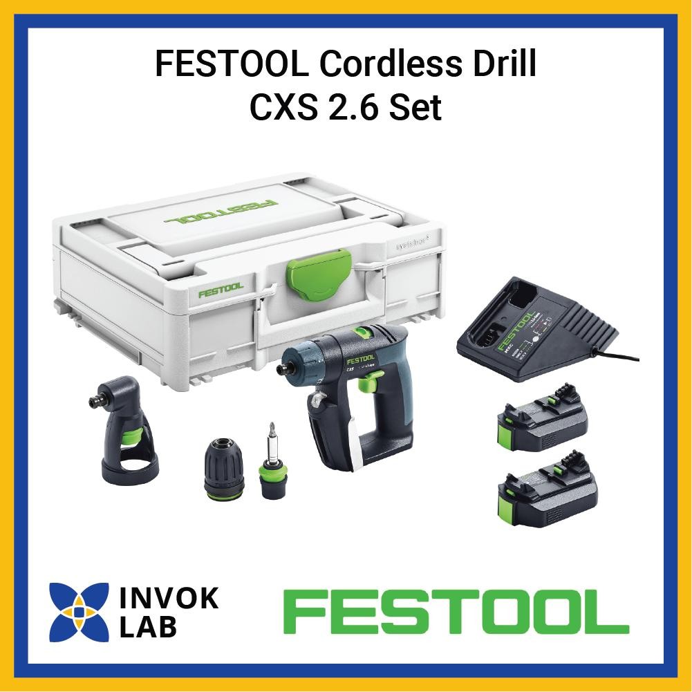 FESTOOL Cordless Drill CXS 2.6 Set
