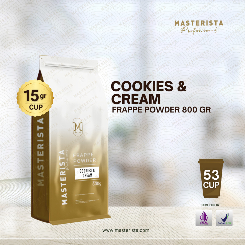 

Bubuk Minuman Masterista Cookies & Cream 800gr