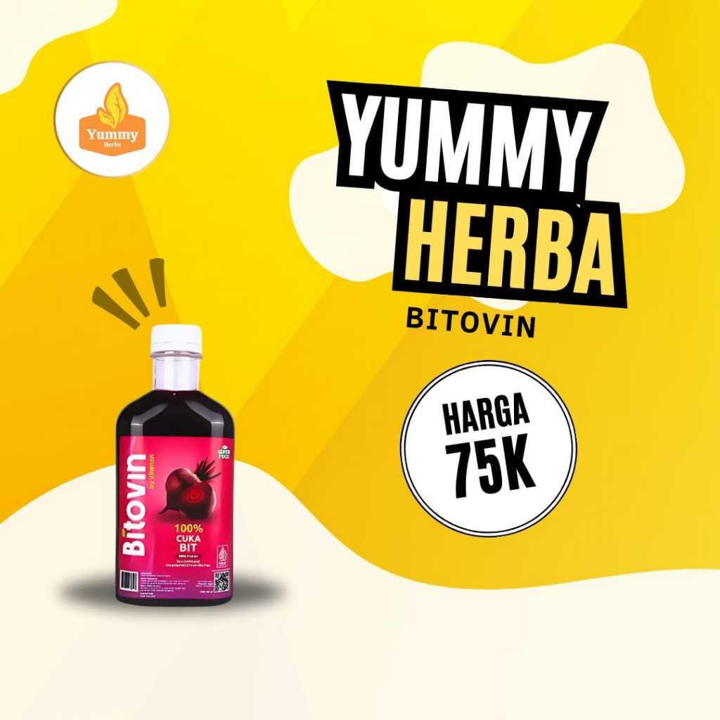 

Bitovin Cuka Buah Bit Murni 100% Alami Solusi untuk Kesehatan Jantung dan Penambah Darah 300ml Medan