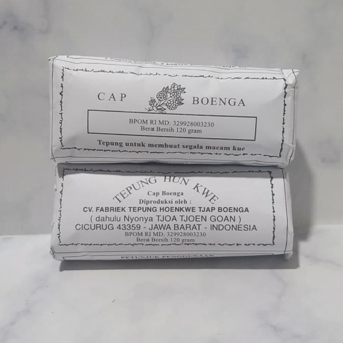 

Tepung hun kwe cap boenga hun kue hunkwe cap boenga 120 gram