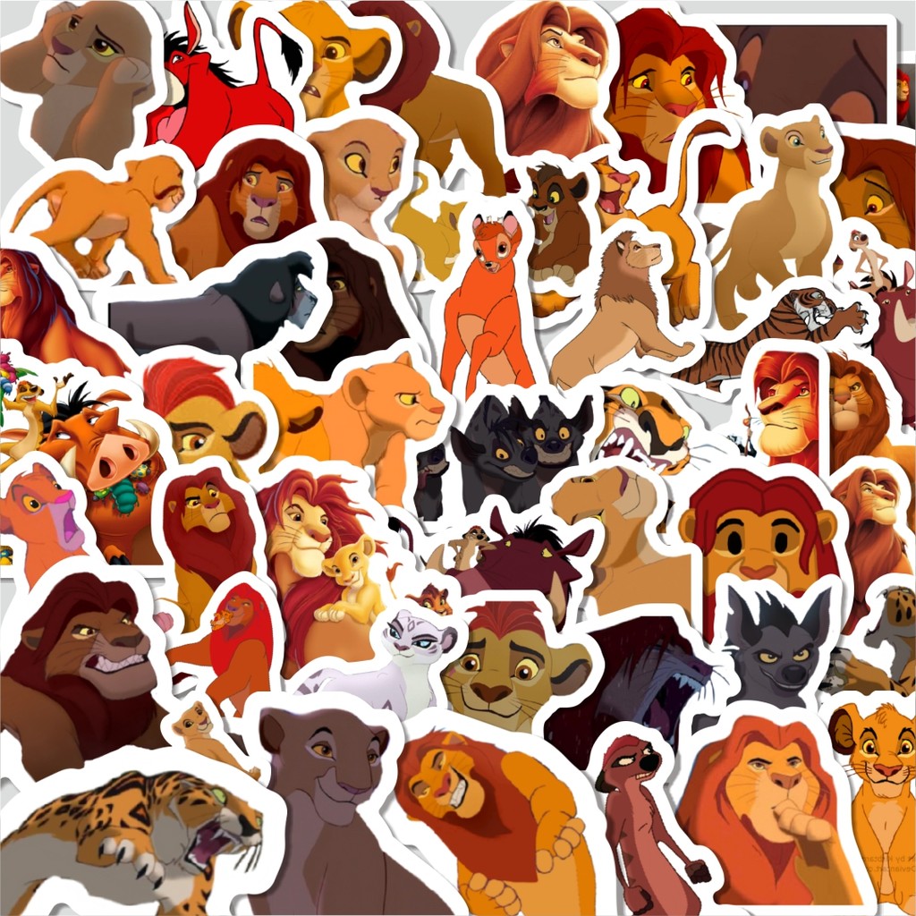 

Stiker Cutting Pack Sticker Kartun The Lion King's Sticker Isi 100Pcs Series Aesthetic Lucu Keren Untuk Koper Bahan Vynil