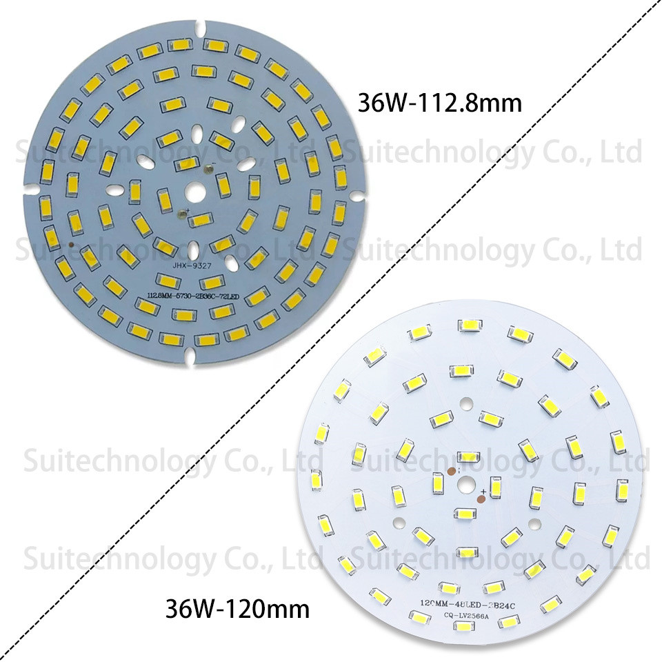 Brightness SMD5730 Light Board 3W 5W 7W 9W 12W 15W 18W 24W 30W 36W Lamp Panel PCB With LED For Y Cei