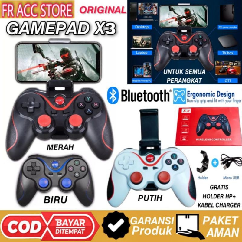 Gamepad X3 / GAMEPAD T3 ORIGINAL GAMEPAD BLUETOOTH joystick wirelessCO
