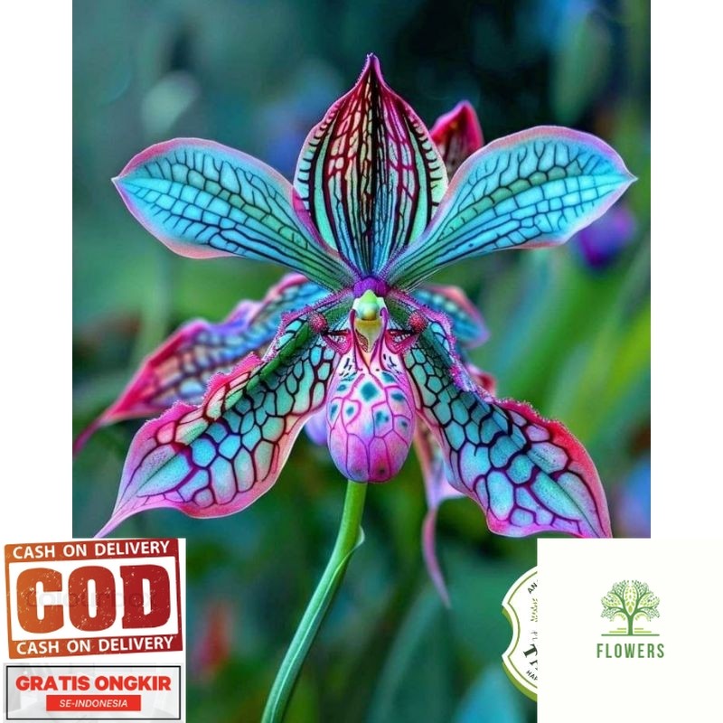 Terlaris!!! A.F Anggrek Dendrobium Grasshopper - Tanaman Hias Anggrek Dendrobium Bunga Kriting