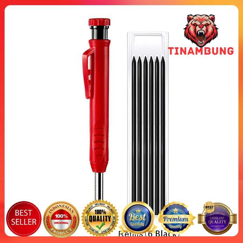 

BAILE Pensil Tukang Mekanik Carpenter Marking Pencil with Refill 6 PCS - B15322