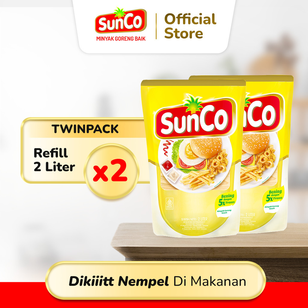 

NEW Sunco Minyak Goreng Refill 2L - Twinpack PREMIUM