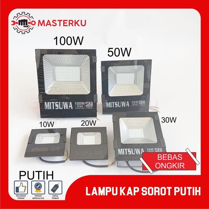 KAP SOROT PUTIH / LAMPU SOROT LED PUTIH /LAMPU KAP SOROT LED TAHAN AIR/SPOTLIGHT LED/KAP SOROT PUTIH