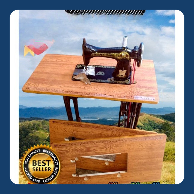papan meja mesin jahit jadul/semi portable
