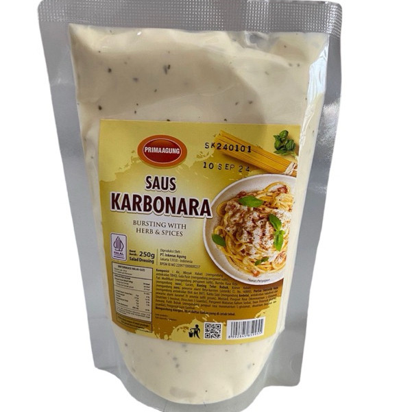 

prima agung saus karbonara 500 gr