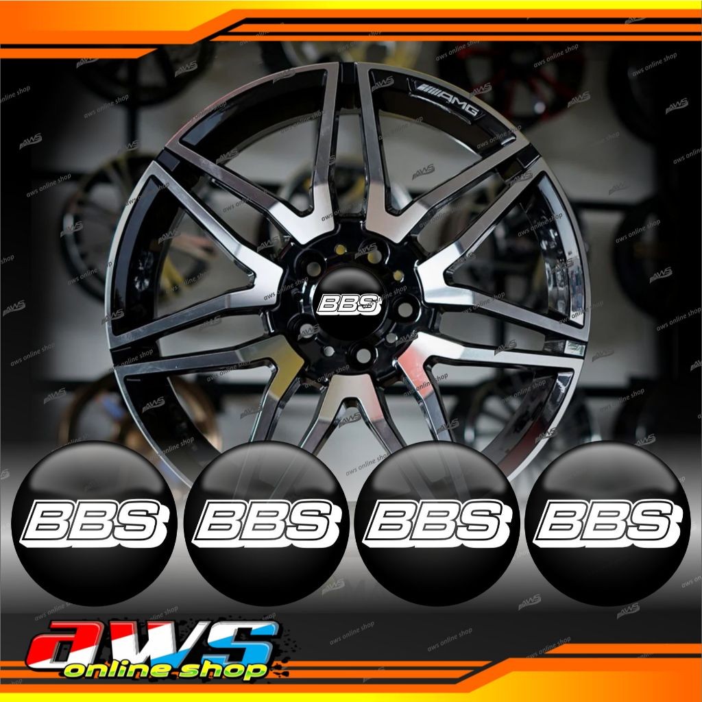 Sticker Emblem Timbul Dop Velg Mobil BBS