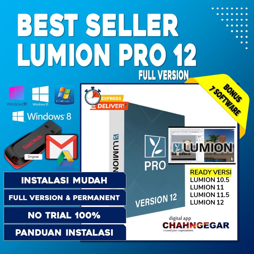 Flashdisk Lumion Pro 13 Full Version | Lumion Pro 12 Software 3D Rendering Software Arsitek Lumion 1