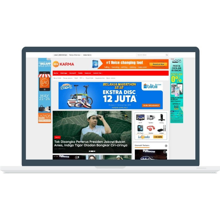 NewKarma Theme WordPress Berita  Mirip Detik - Original Lisensi Lifetime by Idtheme